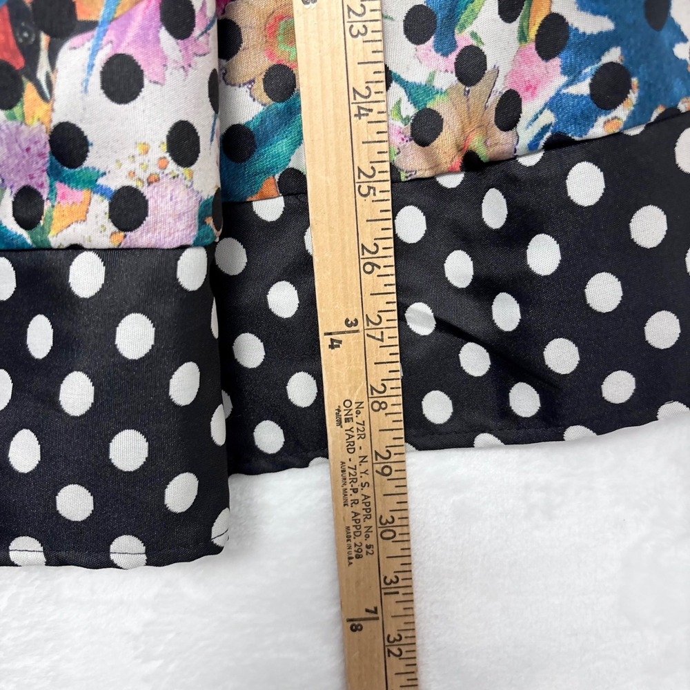 Corey Lynn Calter Silk Blend Floral Polka Dot Strapless Dress Size 2 Whimsigoth - Picture 4 of 15